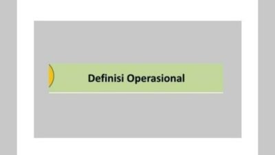 Definisi Operasional dan Cara Membuatnya